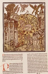 Inferno, de "A Cidade de Deus", 1486-87 (xilogravura)