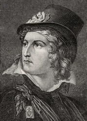Henri du Vergier, conde de Rochejaquelin, de "História da Revolução Francesa" por Louis Blanc (1811-82)
