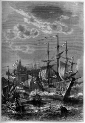 Henrique VIII desembarca em Calais