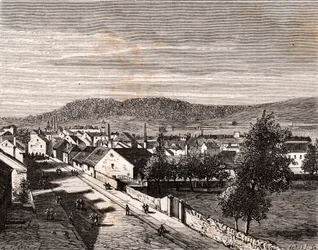 Hericourt - - departamento de Saone-et-Loire - gravura em "La France illustree: geography, history, statistical administration" de V.A. Malt-Brown. 1884