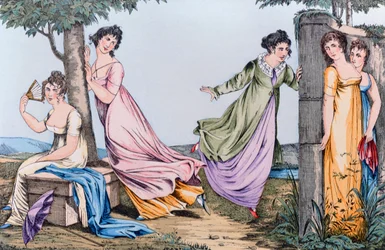 Hide-and-Seek, ilustração de Le Bon Genre, início do século XIX