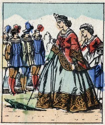 Ilustração do conto de Charles Perrault "Cinderela ou O Pequeno Chinelo de Vidro". Gravura em madeira de Imaging Pellerin - Epinal, sd. Final do século XIX.