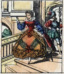 Ilustração do conto de Charles Perrault "Cinderela ou O Pequeno Chinelo de Vidro". Gravura em madeira de Imaging Pellerin - Epinal, sd. Final do século XIX.