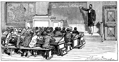 Ilustração do livro de Emile Lavisse “Tu sera soldat”, Armand Colin, 1899