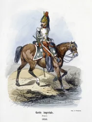 Guarda Imperial: Dragão em 1856 - no "Histoire de l