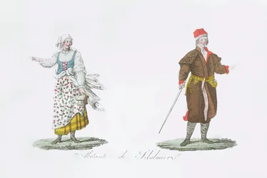 Habitantes de Szkalmierz, da "História da Polónia" de Bernardo Zaydler