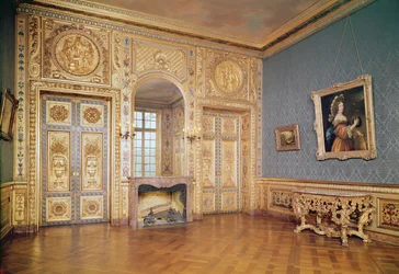 Vista interior do Petit Salon, c.1660