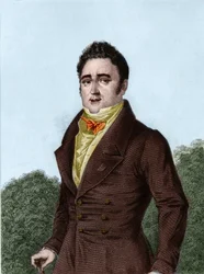 Jacques Lafitte (1767-1844), banqueiro e político francês - gravura em "Histoire de la vie politique et privee de Louis Philippe