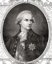 James Harris, 1º Conde de Malmesbury, de "História da Revolução Francesa" por Louis Blanc (1811-82)