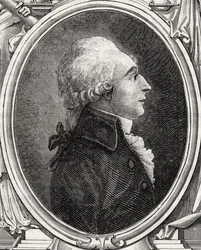Jean-Baptiste du Val-de-Grace, Barão dos Cloots, de "História da Revolução Francesa" por Louis Blanc (1811-82)