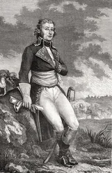 Jean Victor Marie Moreau (1763-1813) de uma gravura de Parmentier, de "História da Revolução Francesa" por Louis Blanc (1811-82) 1847-62