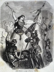 Jeanne Hachette em Beauvais em 1472 - no "Histoire de France" de L.-P. Anquetil