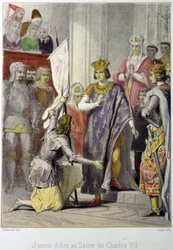 Joana d’Arc na coroação de Carlos VII