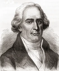 Joseph-Michel Montgolfier, de Les Merveilles de la Science, publicado c.1870 (gravura)