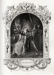 Julius III (Julius ou Iulius ou Giulio) (papa de 1550 a 1555) e o jovem Bertuccino, o show de macacos. Gravura para ilustrar a Histoire des popes de Maurice Lachatre (1814-1900), librairie du progres, Paris.