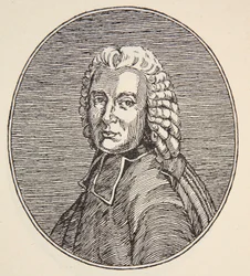 Rótulo de Lacaille, cópia de Boris Mestchersky (n.1957) Ilustração da História da Francaise Nacional, Ciências, Volumes I e II, de Gabriel Hanotaux (1853-1944), 1924