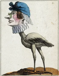 La Stork em Caricatura, estudo do personagem "caráter volátil" sd. 19ª, imagens populares.