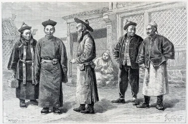 Lamas e Mongóis de Ala-Chan - em "Le Tour du Monde", 2º semestre. 1887