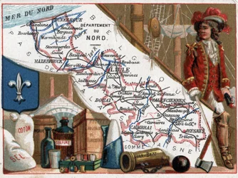 Le Nord (59), Nord Pas De Calais (Nord-Pas de Calais), França. Retrato de Jean Bart (Jan Bart ou Jan Baert