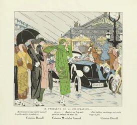 Le Probleme de la Circulation, de Art-Gout-Beaute, pub.1924 (impressão a estêncil)
