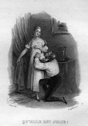 Le elle est Jolie Chanson de Beranger em "Oeuvres complete" (1834) de Pierre Jean de Beranger (1780-1857), poeta e compositor francês.