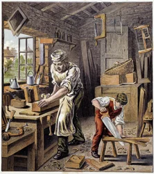 Le joinisier - in "Magazine des petits enfants", ed. Hachette, sd. cerca de 1900