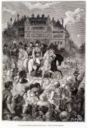 O povo de Paris toma Vénus pela "estrela de Bonaparte" - em "Les terres du ciel" de Camille Flammarion, ed. Marpon  Flammarion, Paris