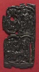 Painel de couro, c.1350-1400