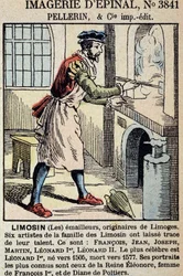 Les enamailleurs Limosin (Limoges) - imagery of Epinal, ed. Pellerin