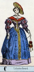 Carta C como Catherine Hovard ou Catherine Howard (Katherine ou Katheryn