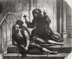 Trancado na Torre de Londres, ele só saiu para escalar o andaime: O Chanceler Thomas More (1478-1535) na prisão porque se recusou a conceder o selo real ao casamento do Rei Henrique VIII (1491-1547) com Ana de Boleyn (Anna ou Ann Bolin e Anne Bull)