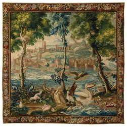 Tapeçaria dos "portos marítimos" de Luís XIV Beauvais, c.1700