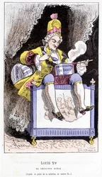Luís XV - no "Histoire de France Tintamarresque" de Touchatout