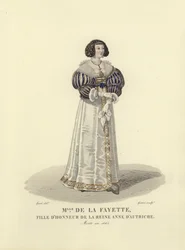 Louise de la Fayette, dama de honra para Anne da Áustria, rainha consorte do rei Luís XIII da França