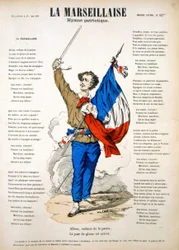 Letra para "La Marseillaise". Imagem de Epinal