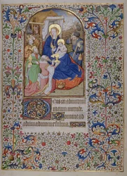 MS.McClean.81.f68r Adoração dos Reis Magos, Hóras Francesas