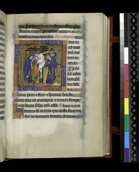 MS 300 f.220r, fólio do Saltério e Horas de Isabel da França, Paris, c.1265-70