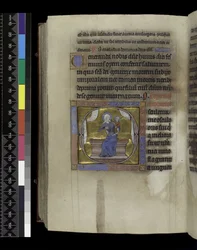MS 300 f.284v, Cantares, do Saltério e Horas de Isabel de França, Paris, c.1265-70 (caneta e tinta e têmpera sobre pergaminho)