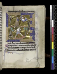 MS 300 f.57r, Davi ora a Deus