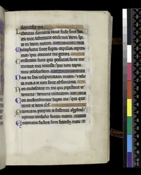 MS 300 f.71r, do Saltério e Horas de Isabella de França, Paris, c.1265-70 (caneta e tinta e têmpera sobre pergaminho)