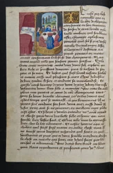 MS Hunter 252 042v Página da Hundred News News, c.1461-62