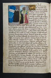 MS Hunter 252 045v Página da Hundred News News, c.1461-62