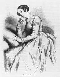 Madame de Bargeton, ilustração de "The Lost Illusions", de Honore de Balzac