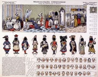 Mademoiselle Chouchou - Experimente fantasias para o carnaval: transformações. Século XIX.