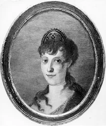 Maria Letizia Ramolino como uma jovem mulher