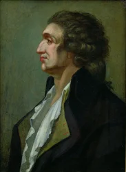 Marie Jean Antoine Nicolas de Caritat (1743-94) Marquês de Condorcet (óleo sobre tela)
