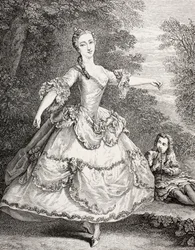 Marie Hall, 1875 (gravura)