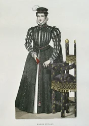 Maria Rainha dos Escoceses (1542-87), cópia de uma miniatura do Recueil de Gaignieres