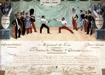 Certificado de Mestre de Armas, 3º Regimento de Engenharia