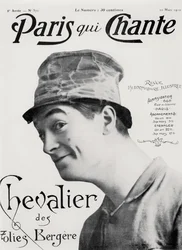 Maurice Chevalier, de "Paris qui Chante", 30 de março de 1910 (litografia)